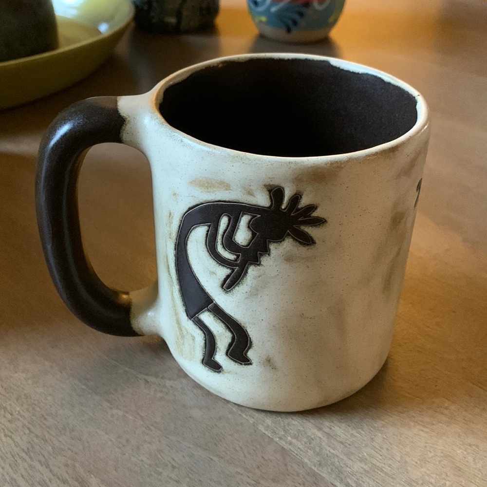 Mara Stoneware kokopelli flute player Mug